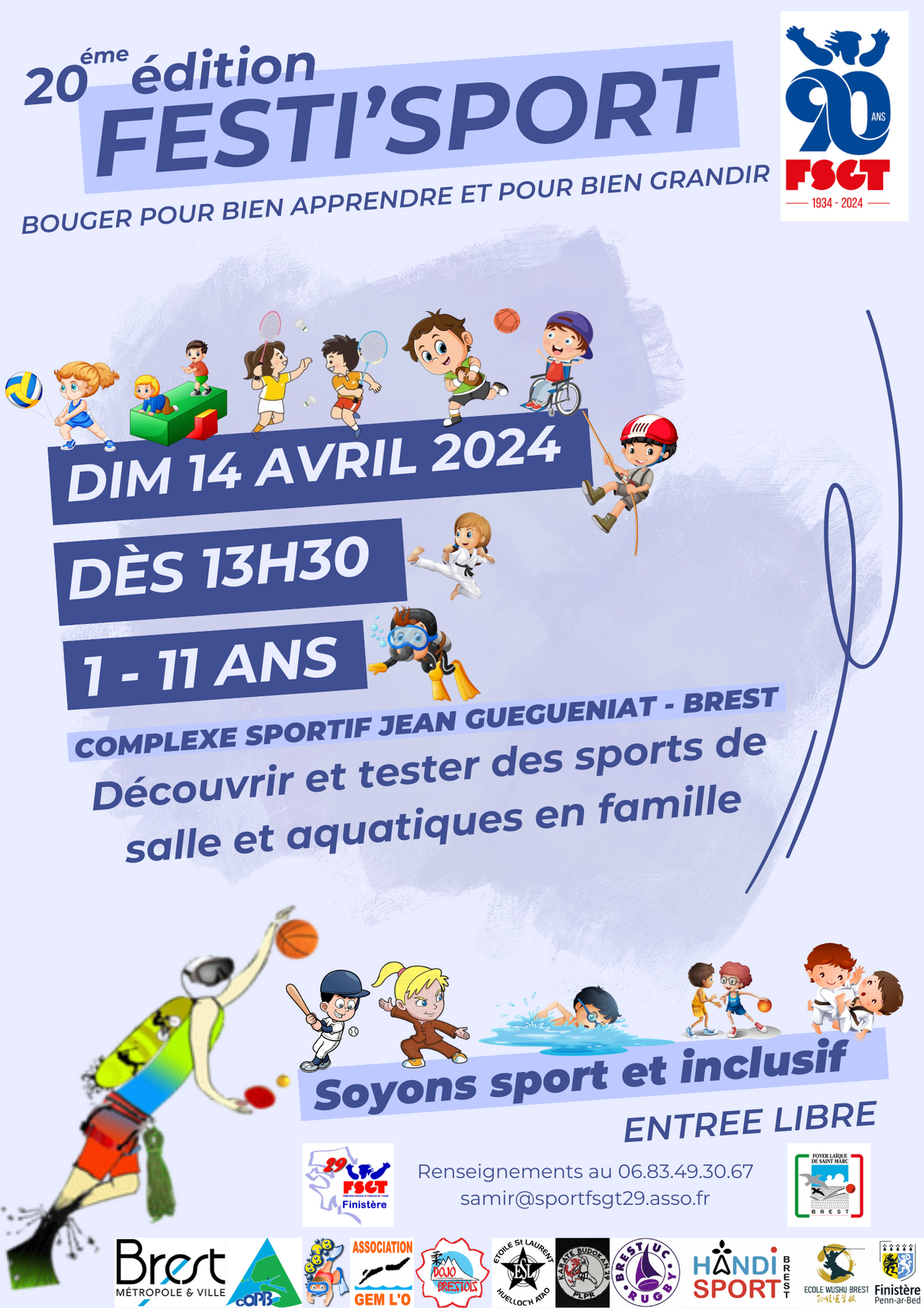 FESTI SPORTS LE DIMANCHE 14 AVRIL.