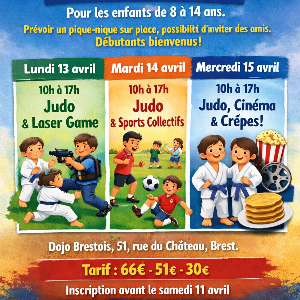 Stage des vacances d'avril