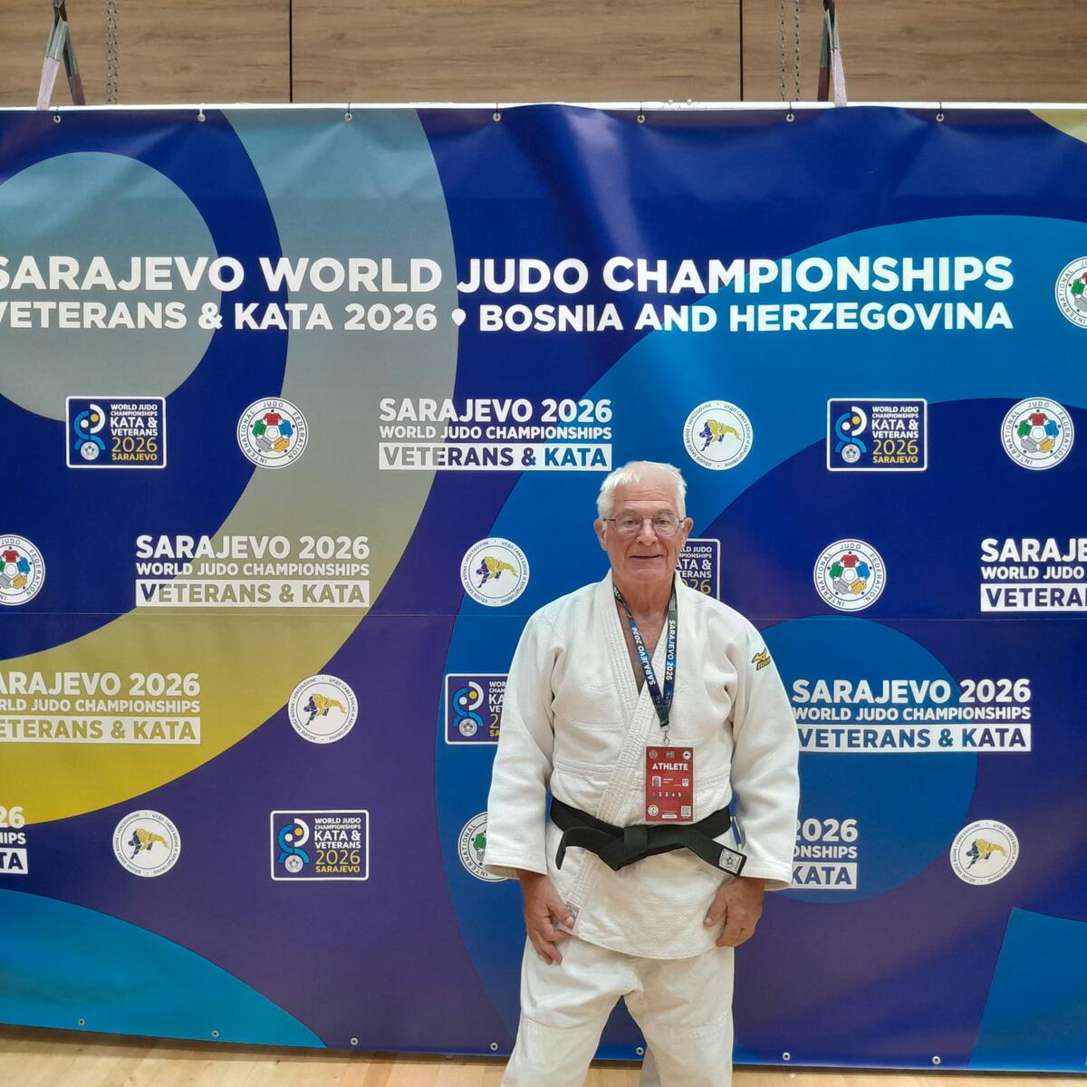 ROBERT ROUSSEAU aux championnats du monde vétérans à SARAJEVO