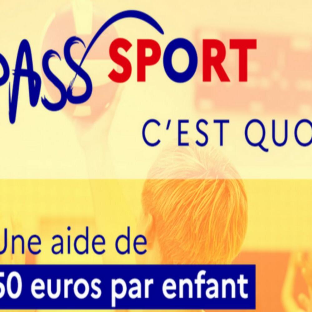 PASS SPORT 2023/2024 AIDE DE 50€ AUX FAMILLES PAR ENFANT OU ETUDIANT